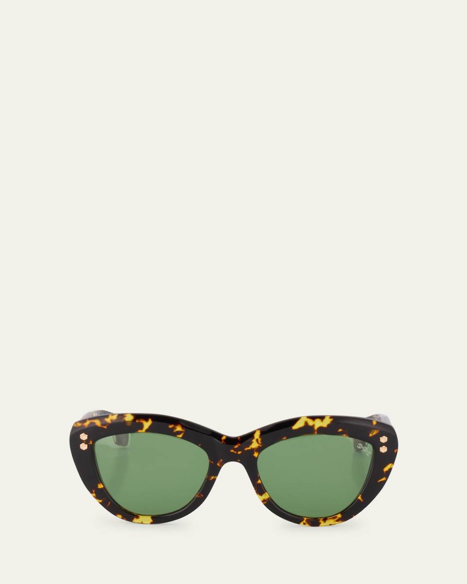 Tokyo Tortoise Acetate Cat-Eye Sunglasses